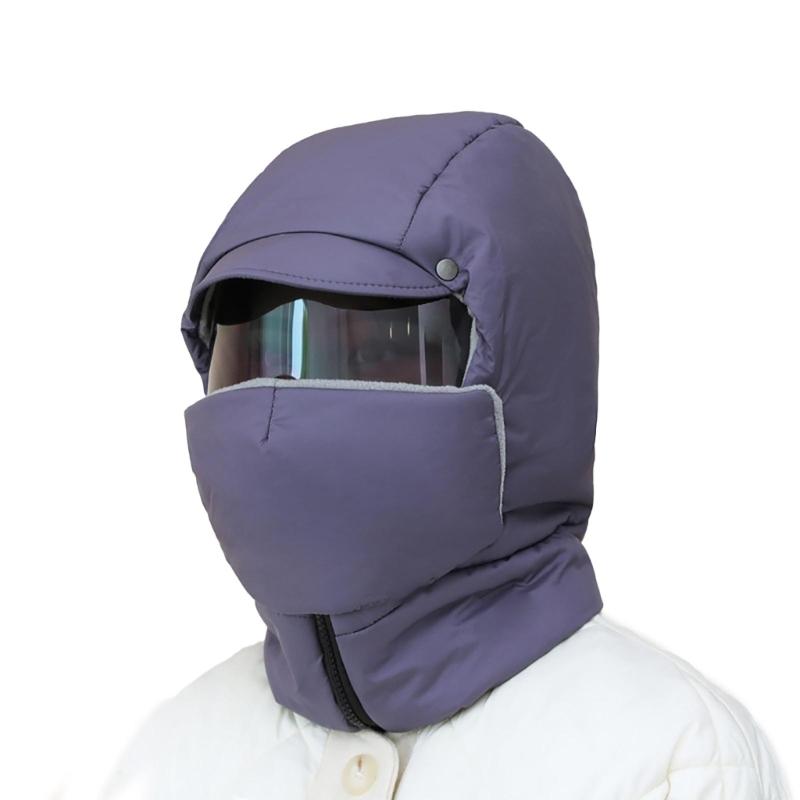 

Unisex Ski Mask Windproof Full Face Covers Ski Hat With Goggles Cycling Headwear For Skiing Snowboarding Motorcycling