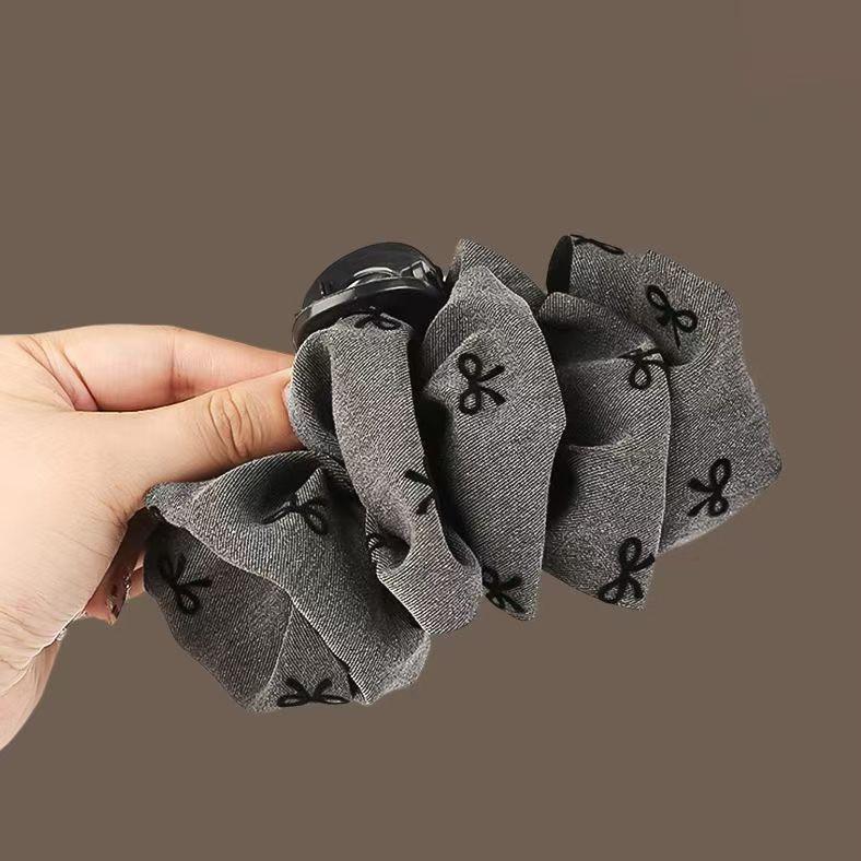 Women s High-End Black Bubble Bow Hair Clip 2025 - Large Bun Shark Clip