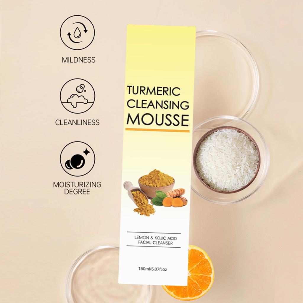 Foaming Cleanser Deep Pore Cleansing, Moisturizing Facial Cleanser And Soothes No Tightness Extract Freckle Removal Facial 150ML