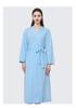 European American Style Women's Quick-Dry Absorbent Summer Waffle Bathrobe