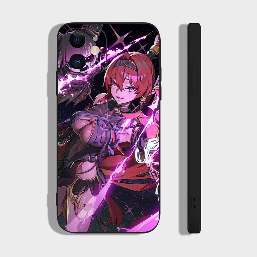 

Yinlin Anime Game W-Wuthering Waves Phone Case For IPhone 17 Air 16 15 14 13 Pro Max 11 12 Black Silicone Cover IPHONE 16PLUS