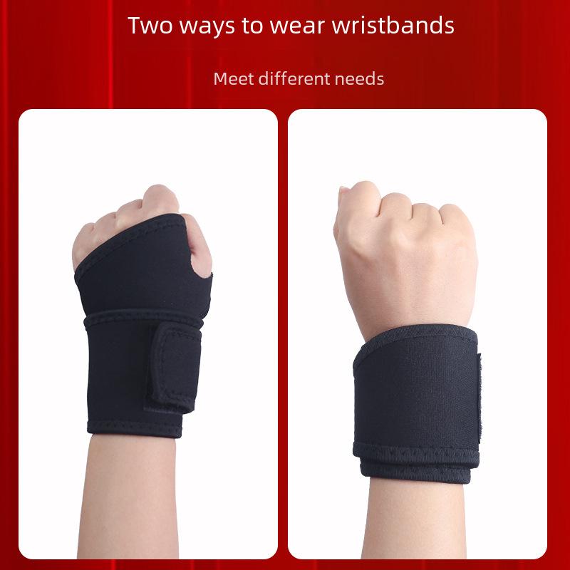 Hřejivá bandáž na zápěstí s otvorem pro sport - Basketbal, Badminton, Stolní tenis, Podpora pro cyklistiku