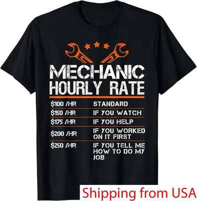 Funny Mechanic Hourly Rate Auto Car Mechanic Labor T-Shirt