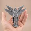 Guardian Angel Figurine 3D Printed Four-Winged Angel Statue for Home Office Bookshelf Desktop Decoration