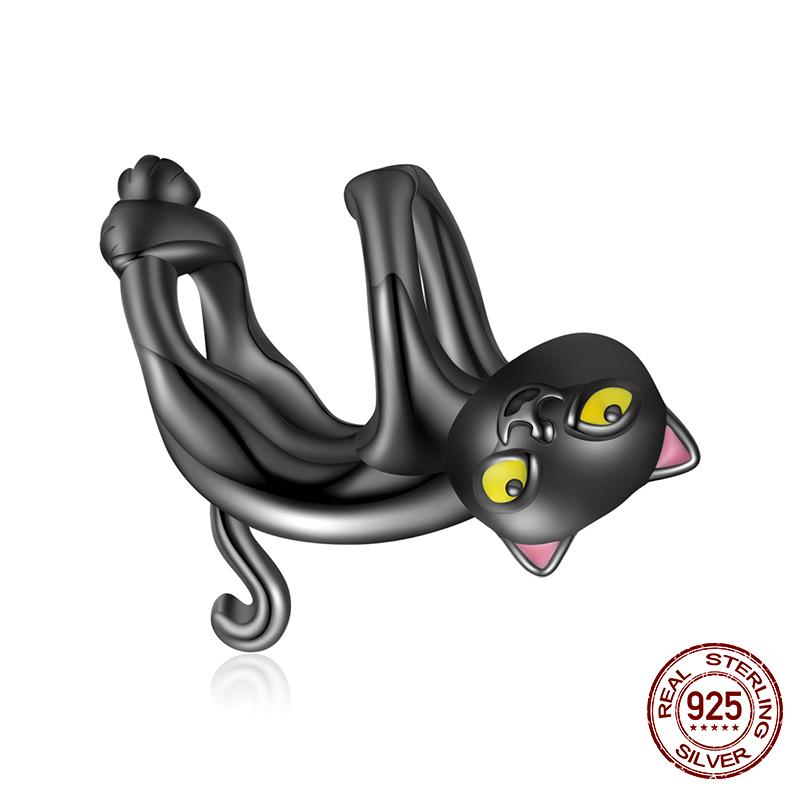 WOSTU Real 925 Silver Heart Beads Flower Retro Pattern Charms Pendant Fit Original DIY Bracelet Necklace Silver Jewelry