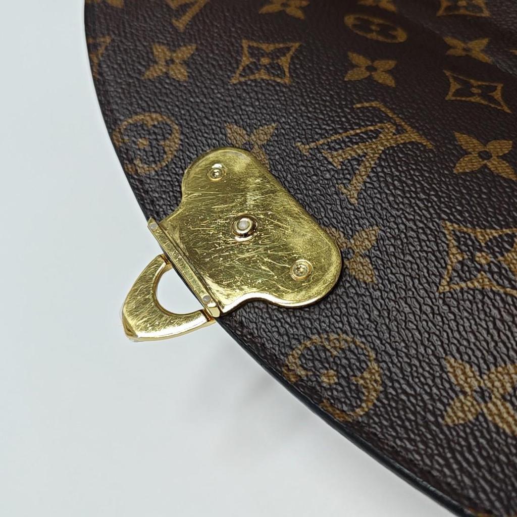 [Pre-Owned] Saint Placide Versatile Commuter Gold Buckle Sliding Chain Classic Monogram Coated Canvas Colorful Leather Handheld Cr - Very Good #7LD6P4