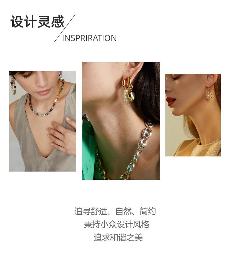 High-quality New Bohemian Light Luxury Water Drop Natural Elongated Stone Earrings, Earrings, European and American Popular Jewelry