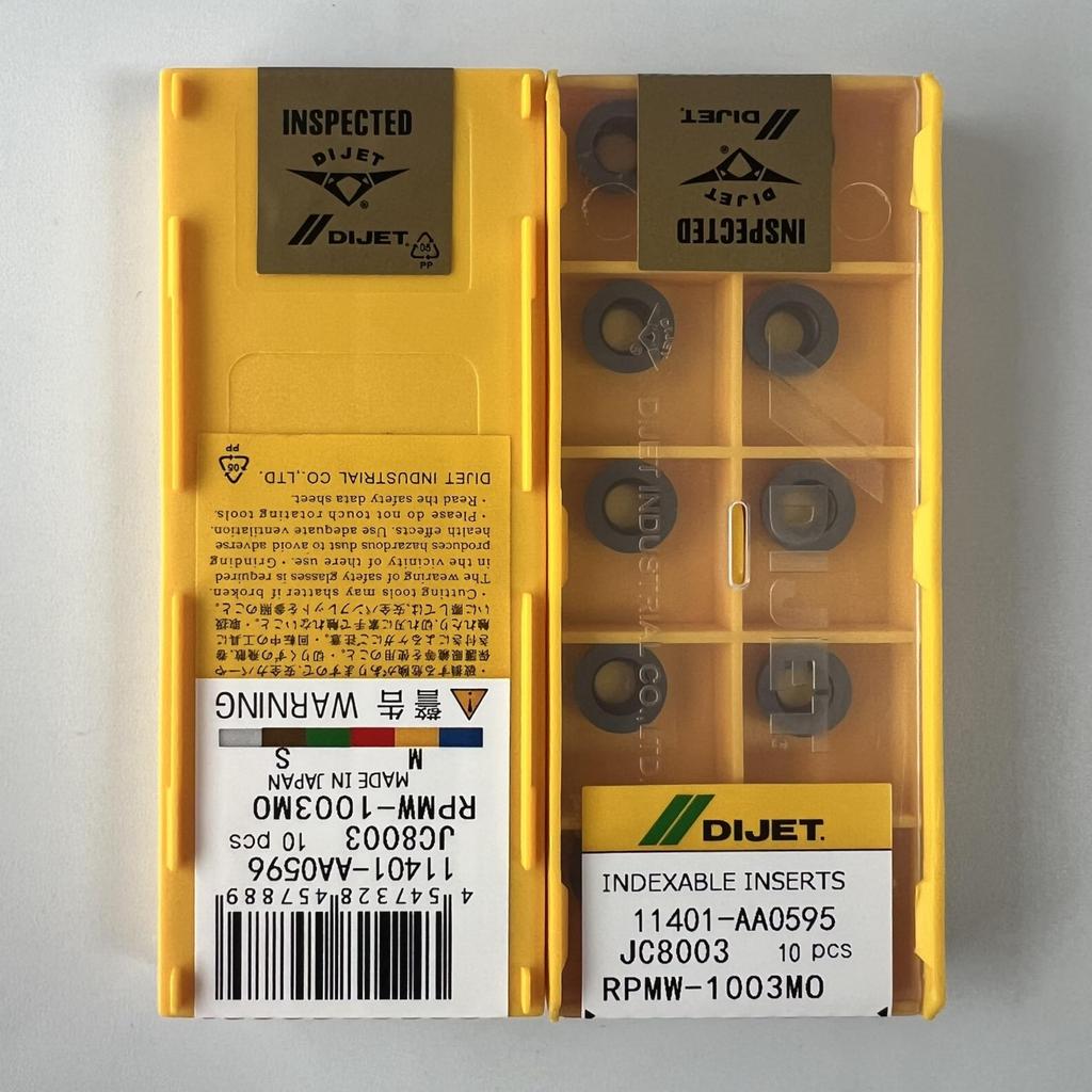 RPMW-1003MO JC8003 / Industrial indexable carbide inserts 10 Pcs