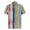 Men's Valentine's Day Printed Button Short Sleeve Shirts Men's Casual Fashion Short Sleeve Shirts