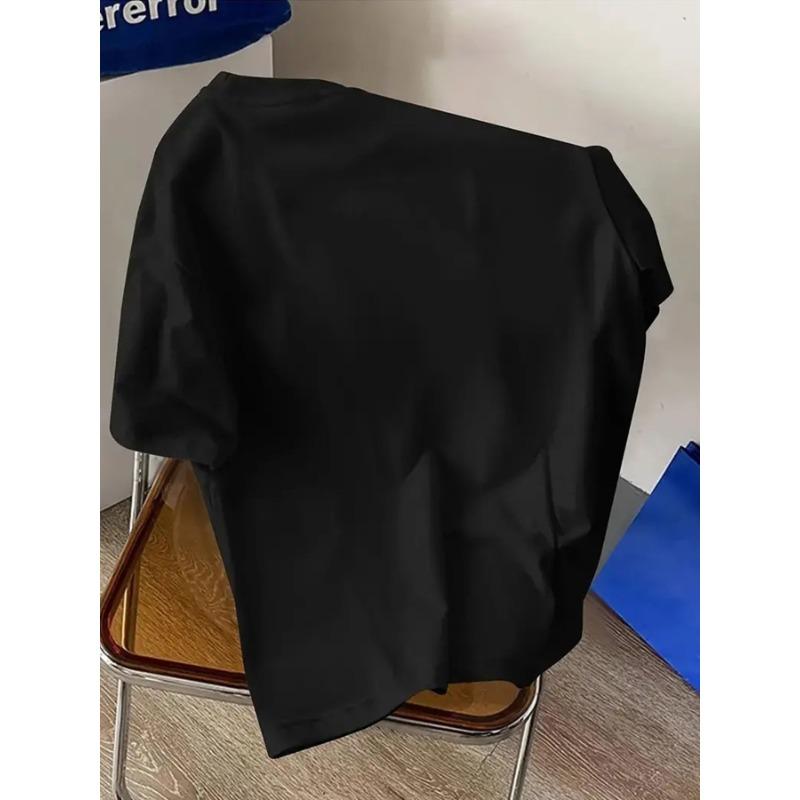European Sizes Men'S Summer Casual Short-Sleeved T-Shirt | Featuring TIKKA English Pattern Design, Sporty and Casual Style
