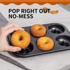 Bakeware 12/6 Grid Cheesecake Pan Non-Stick Carbon Steel Muffin Pan Removable Bottom Mini Cupcake Mold Bakery