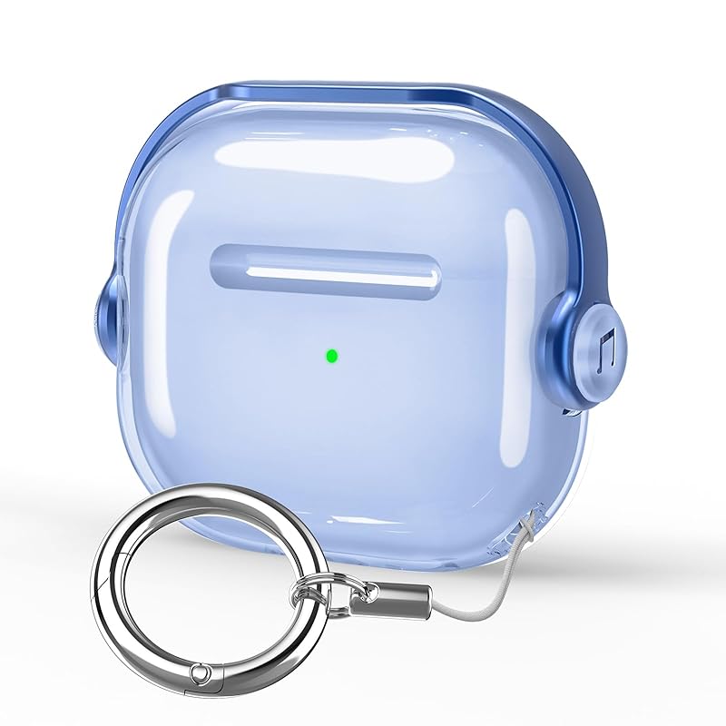 

HEIGKOIK [Released in 2024] Airpods 4 case AirPods 4th generation TPU transparent with lock Can be charged while wearing Shockproof lightweight