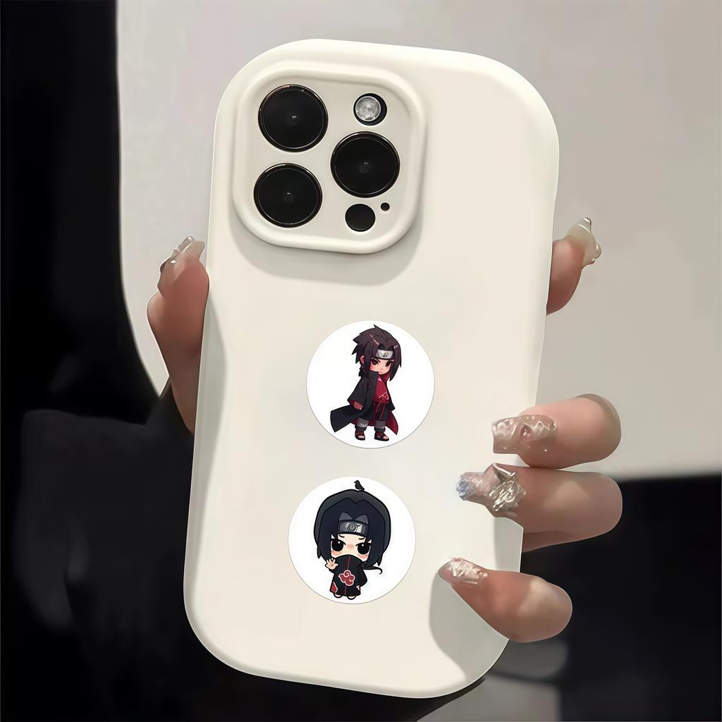 500Pcs Naruto Itachi Uchiha Chibi Sticker Roll, Cute Multi-Expression Anime Decals for DIY, Planner & Gift Decor