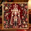 DIY Framed Pearl Painting Kit with Christmas Nutcracker 5D Sparkling Bead Art Canvas Ready to Display Holiday Home Decor Gift Idea