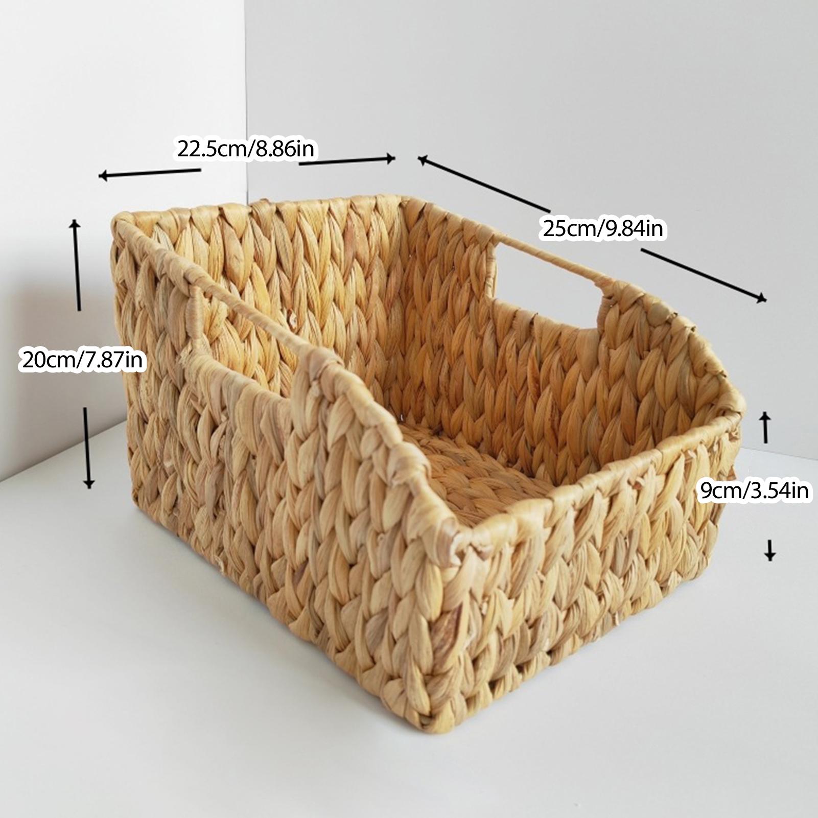 

Плетеная корзина для хранения ручной работы, настольная корзина для хранения, органайзер для мелочей для дома, корзины для хранения закусок и игрушек, настольный контейнер