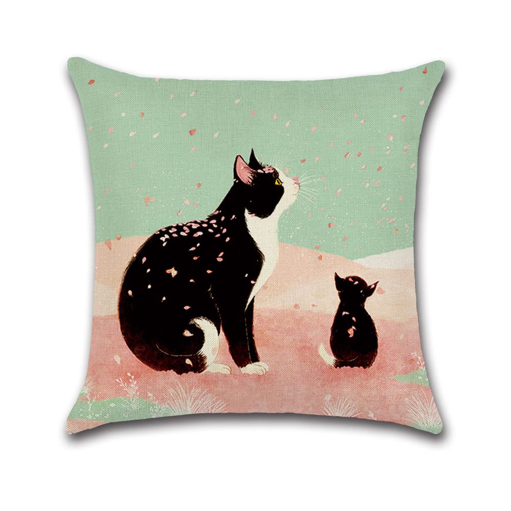 YunJeude Cushion 45cm x Set of Nordic Geometric Different Zipper Home Car All Interior Covers, 45cm, 4, Patterns, Patterns, Linen, Cute, Stylish,