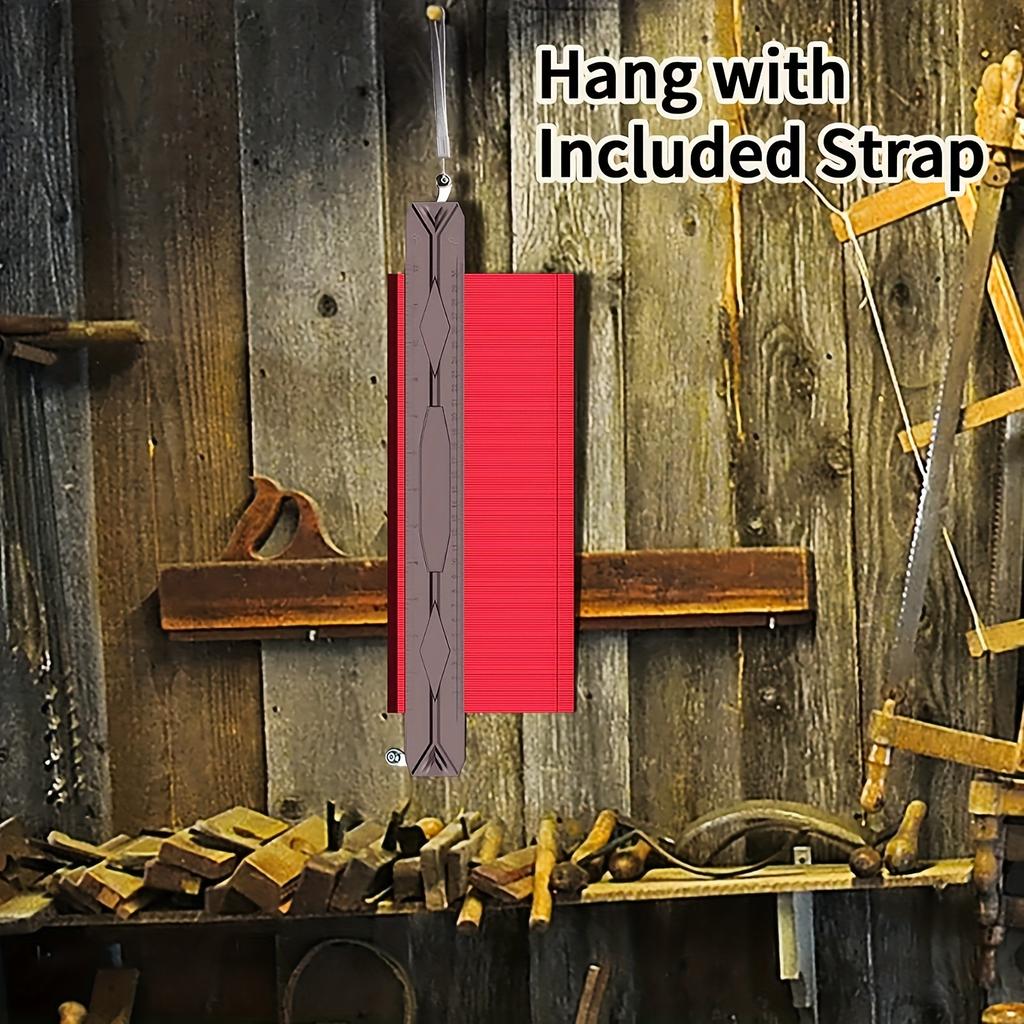 Shape Contour Gauge Duplicator Profile Measuring Angle Ruler Thickness Gauge Contour Template Copy Duplicator Woodworking Tools