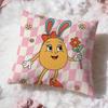 Fashion Easter Cushion Cover Soft Washable Pillow Case Multi-Scene for Couch Bed Travel Office Use