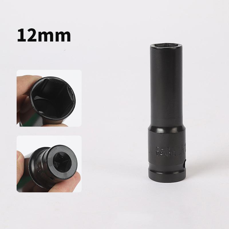 10Pcs 1/2 Inch Drive Metric Impact Socket Set Deep Universal For Pneumatic Air Tools