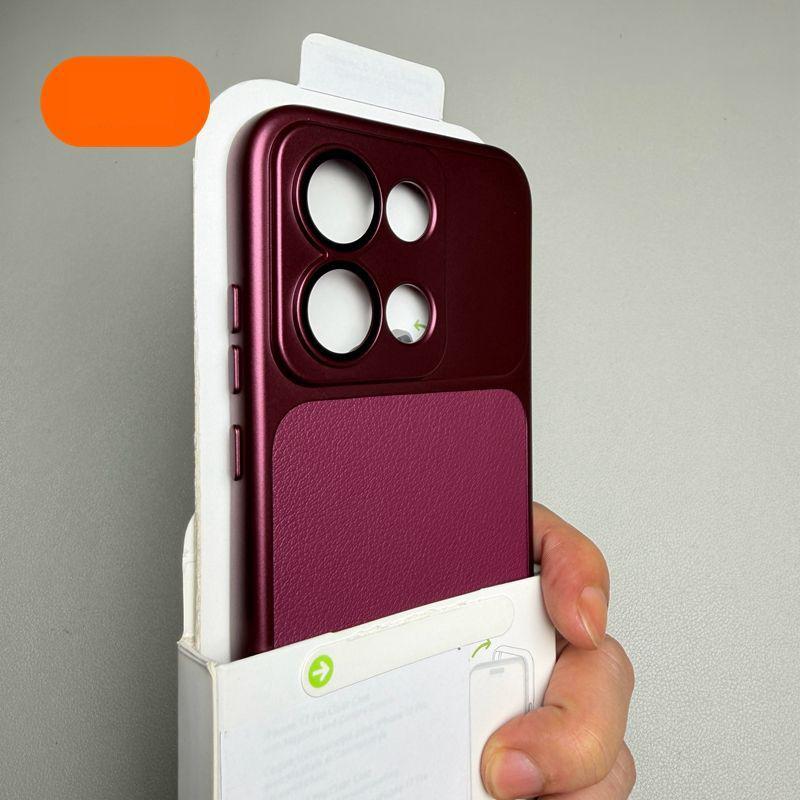 For Oppo Reno14 Pro Case Oppo Reno14 Cover OPPO Reno 14 Pro 5G Leather Case Luxury Lens Case Protect Matte leather Back Cover