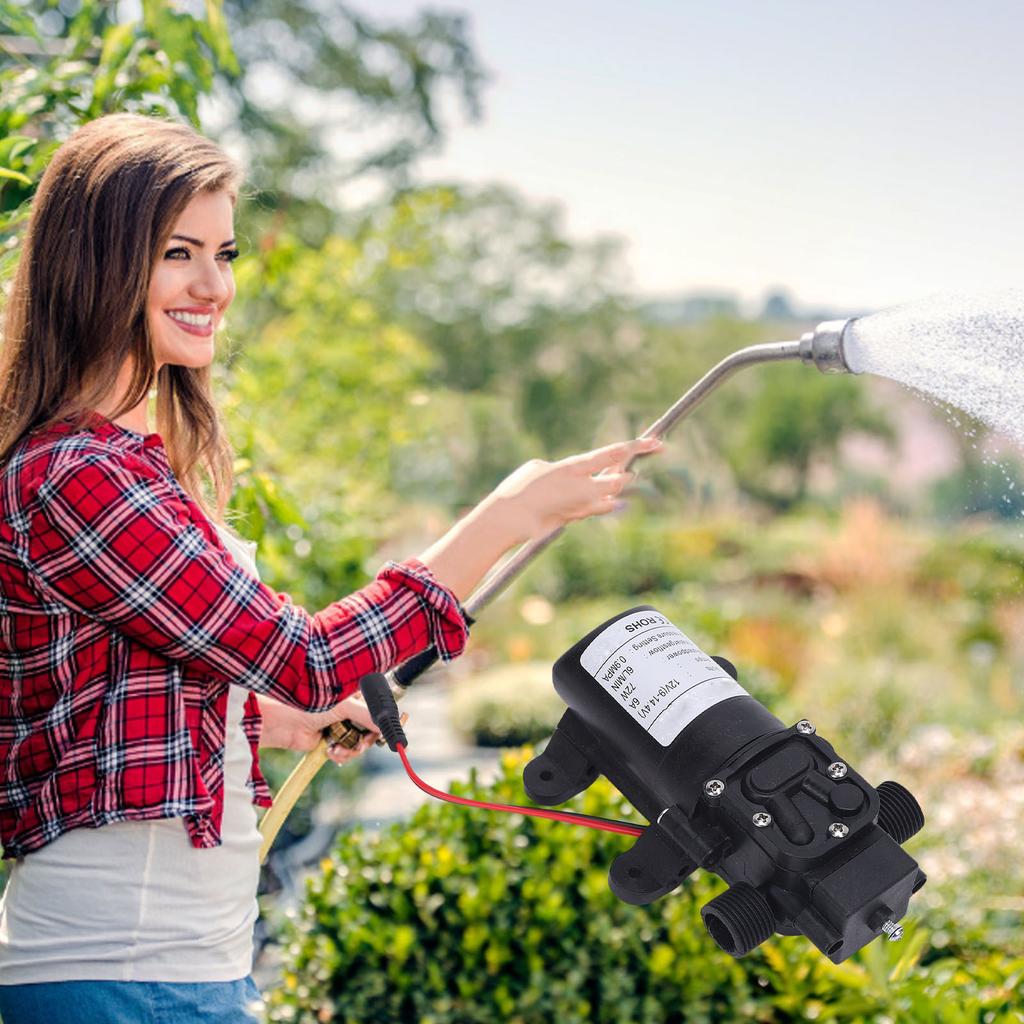 Self Priming Sprayer Pump 72W 12V   for Cars RVs Boats Watering Clning Irrigation