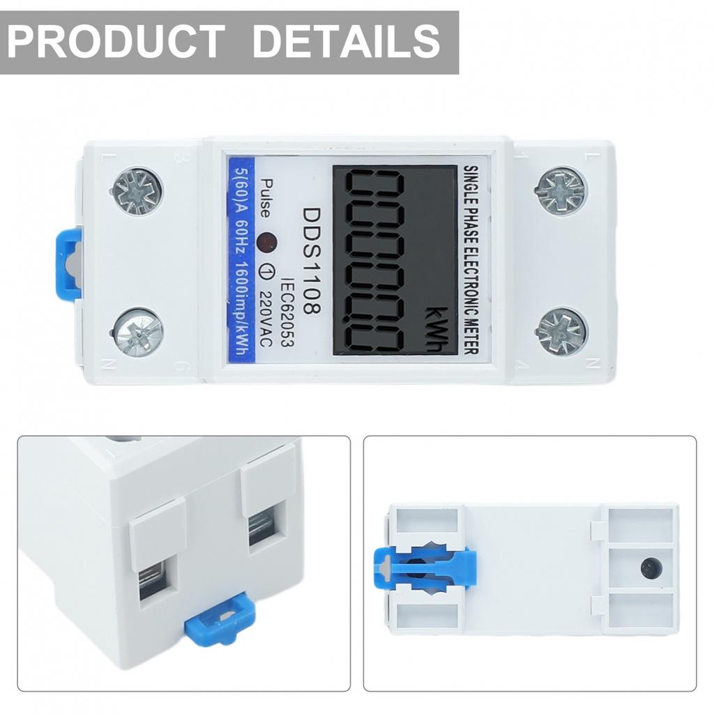 60A Energy Meter AC Cables Easy To Install Efficient