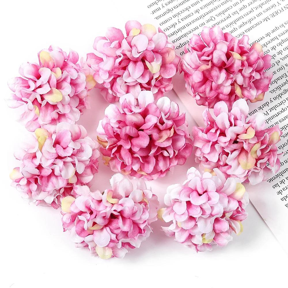 10/20/50Pcs Silk Artificial Flowers Heads Wedding Decoration For Home Room Decor Fake Flower Wall Cake Decor Craft Accessory