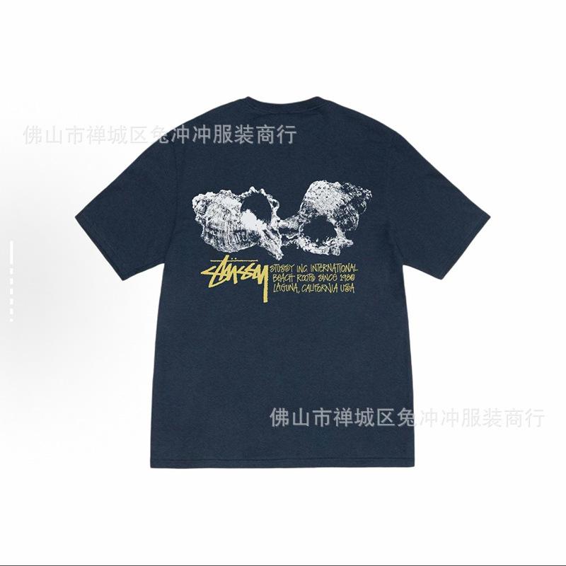 2025 new STU three standards complete spring and summer new tide brand classic cruise printed letters men and women with the same short sleeves