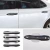 Carbon Fiber Front Car Door Handles Cover Trim 4pcs For Toyota Camry 2018-2024