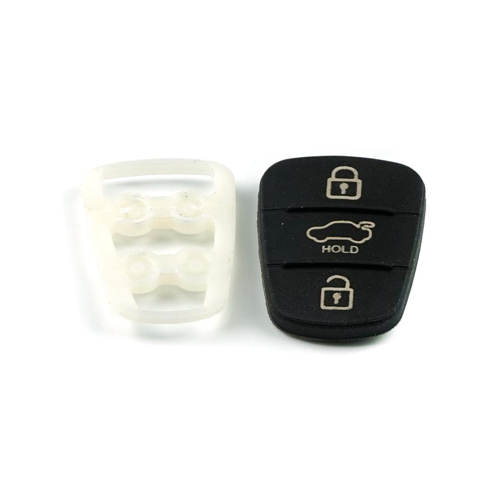 BDP1123 Rubber Pad 3 Button Flip Car Remote Key Case Cover For Hyundai Tucson IX35 I10 I20 I30 Solaris Kia Rio Ceed K5 Sportage