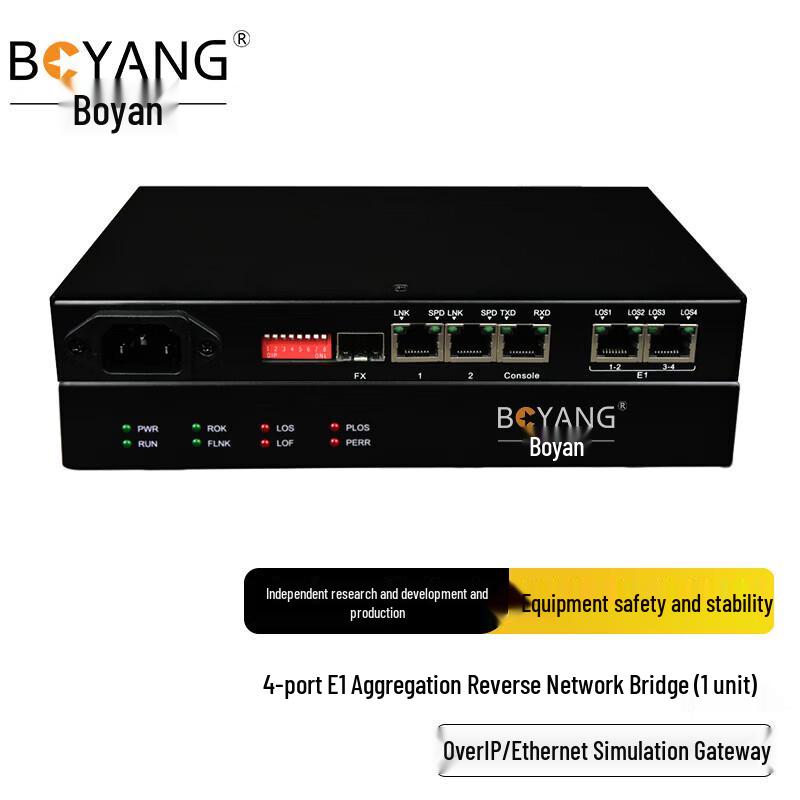 Boyang 4-Port E1 Over IP Gateway
