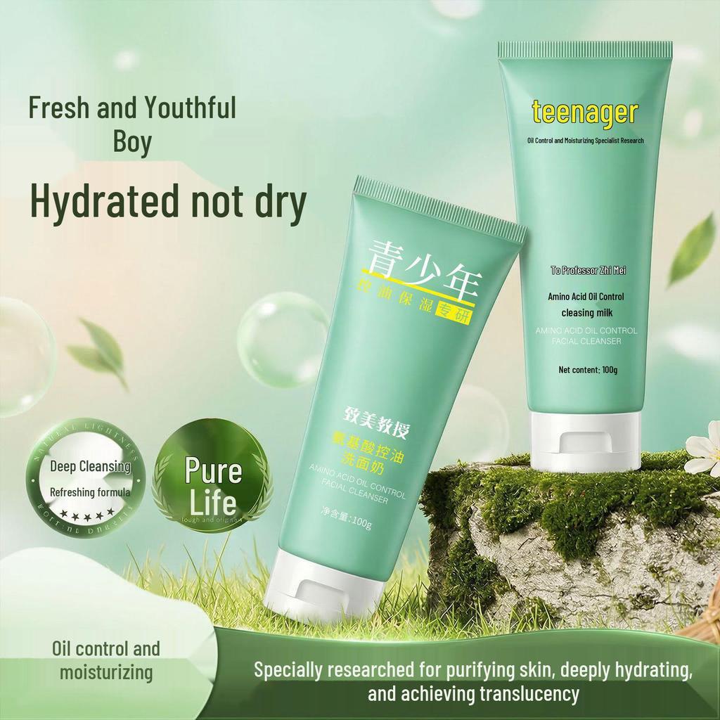 ZhiMei Amino Acid Oil Control Gentle Foaming Cleanser for Moisturizing & Deep Cleansing Face Wash