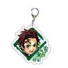 Demon Slayer Double-sided Acrylic Character Keychain Figure Pendant Gift