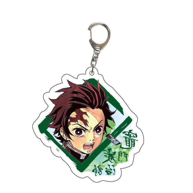 Demon Slayer Double-sided Acrylic Character Keychain Figure Pendant Gift