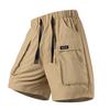Outdoor Ice Silk Breathable Lightweight Quick Drying Sports Shorts for Men's Summer Loose Workwear Style Five Quarter Shorts