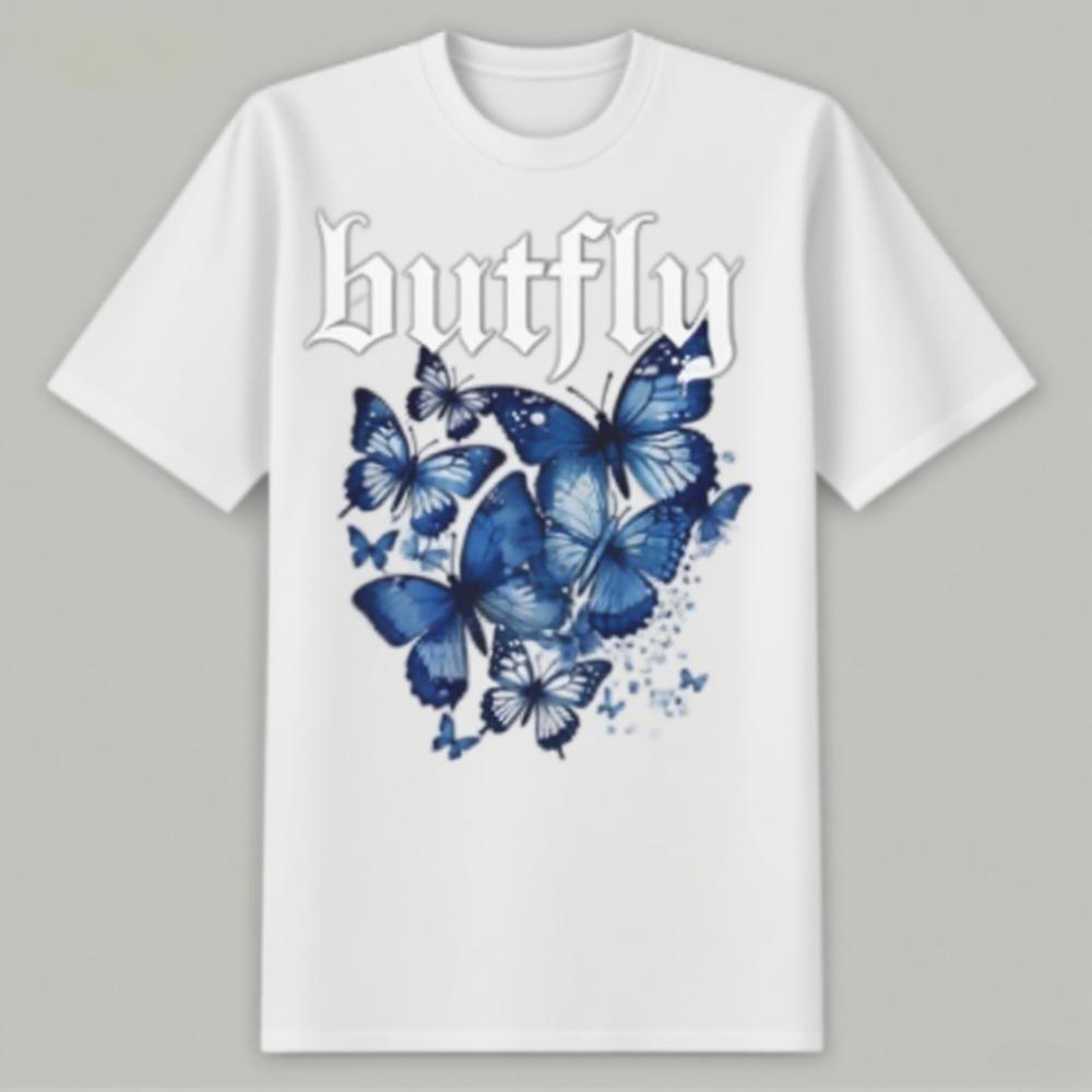 Women's New Emerging Art Daily Style Trend Printing Cotton Short-sleeved T-shirt Street Style Couple Tide Brand Breathable Tops