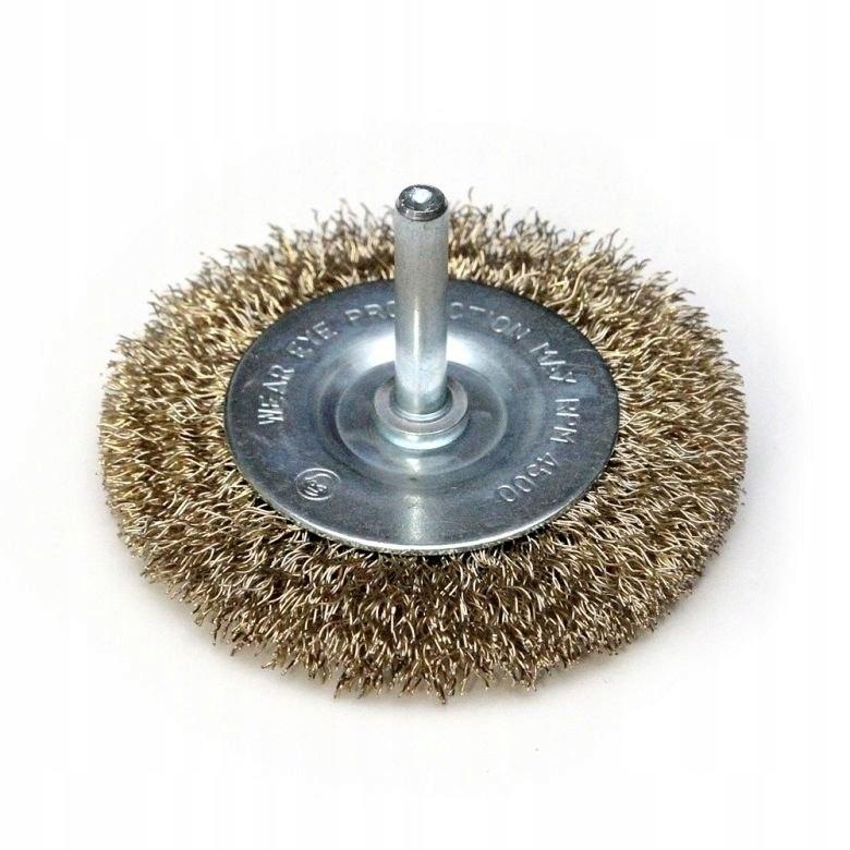 Brass wire disc drill brush 63 mm