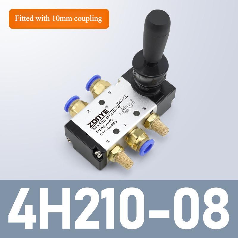 Valvola Pneumatica a Mano a Leva 5/2 Vie Controllo Manuale 2 Posizioni 5 Porte Push-Pull 4H210-08