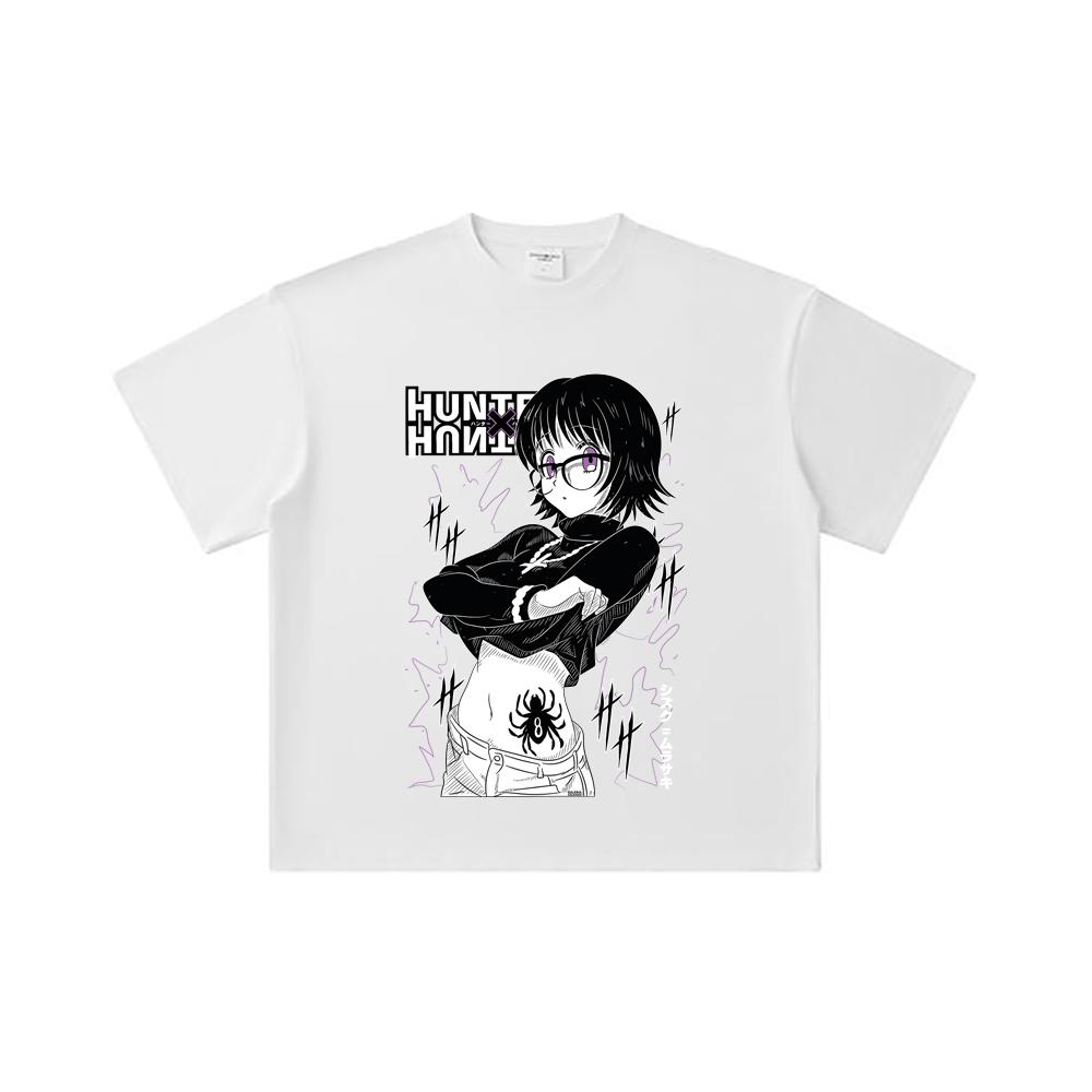 260 GSM Double Yarn 32 Count 100% Cotton HXH V9 Shizuku Print Unisex Heavy Cotton T Shirt