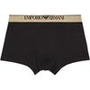 Elastic Color Block Jacquard Waistband Boxer Briefs Men Underwear Black 111389-4F512-00020