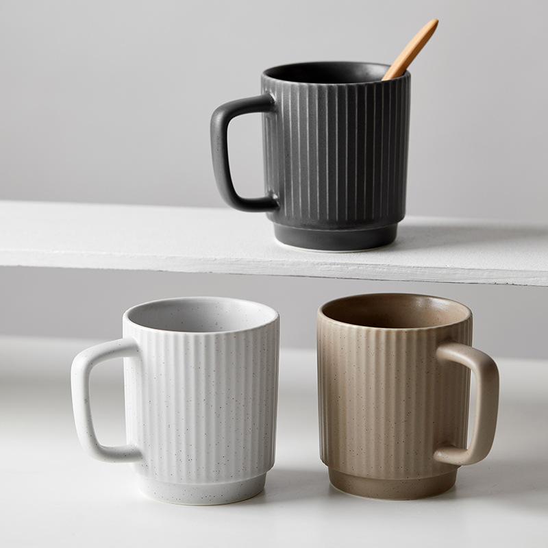 Ceramic Household Water Cup Creative Cup Simple Office Cup High Value Coffee Cup