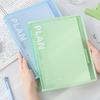 Refillable B5 Size Format Loose Leaf Planner Notebook with Clear PP Cover Reinforced Binding Great for School Office