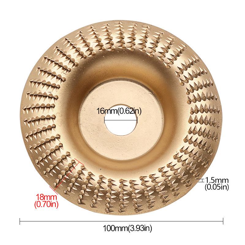 Curved & Flat Surface Wood Carving Grinding Disc for Angle Grinders