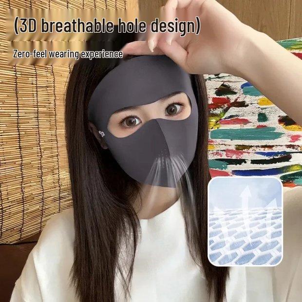 Mehrgrößen-Vollgesichts-Sonnencrememaske - Einzelstück