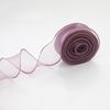 10yards Roll Solid Color Organza Ribbon Wavy Edge Fishtail Ribbon for Flower Bouquet Gifts Packaging Wedding Party Decorations