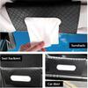 Car Tissue Holder, Leather Sun Visor Hanging Napkin Holder with Tissue Refill, Clip-On Visor Mask Dispenser Premium Paper Towels Case for Vehicles,