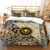 3D Digital Printing Luxury Quilt Cover Pillowcase Single Double Bed Household Textile Microfiber Soft Bedding Set 2/3 Pieces Gift