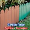 Small fence, fence, plastic flower garden, garden decoration, courtyard enclosure, soil, outdoor vegetable garden, flower bed pa