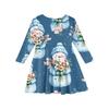 Girls' Princess Dress - Long Sleeve A-Line T-Shirt Dress Christmas Day