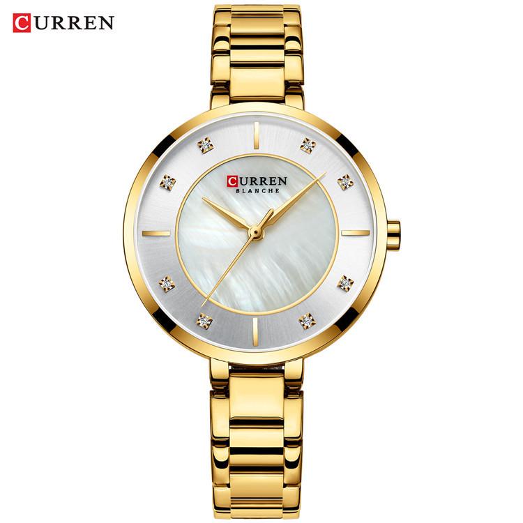 CURREN 9051 Women s Casual Steel Bracelet Watch золотой